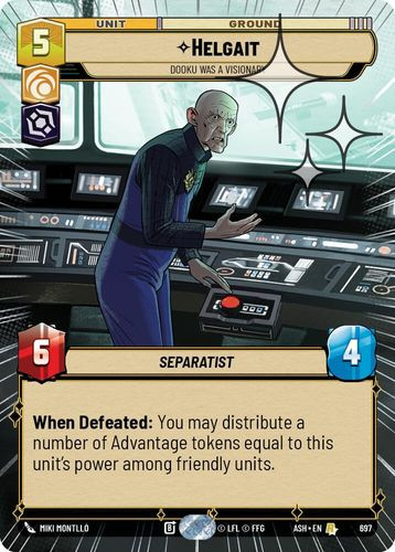 [08-ASH-EN-0697](R) Helgait - Dooku Was a Visionary (Hyperspace) (Foil)