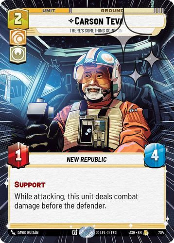 [08-ASH-EN-0704](R) Carson Teva - There's Something Going On (Hyperspace) (Foil)