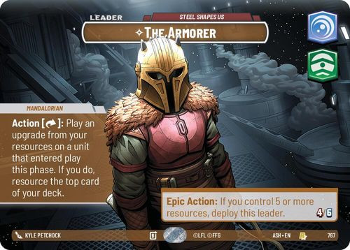 [08-ASH-EN-0767](R) The Armorer - Steel Shapes Us (Showcase) (Foil)
