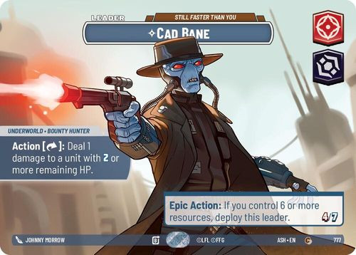 [08-ASH-EN-0777](C) Cad Bane - Still Faster Than You (Showcase) (Foil)