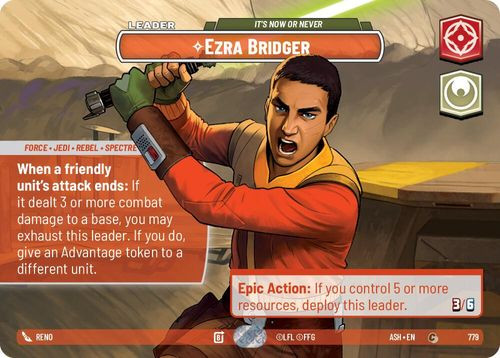 [08-ASH-EN-0779](C) Ezra Bridger - It's Now or Never (Showcase) (Foil)