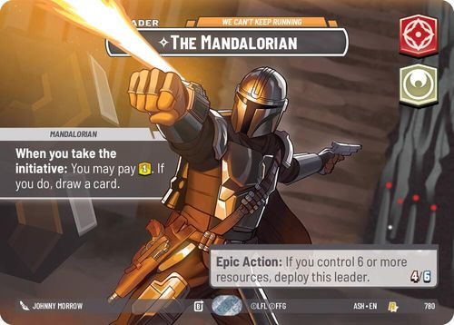 [08-ASH-EN-0780](R) The Mandalorian - We Can't Keep Running (Showcase) (Foil)