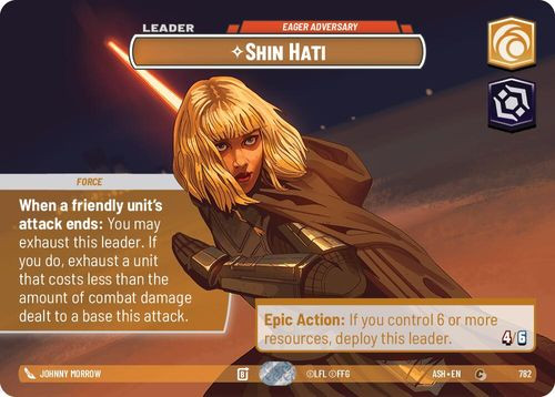 [08-ASH-EN-0782](C) Shin Hati - Eager Adversary (Showcase) (Foil)