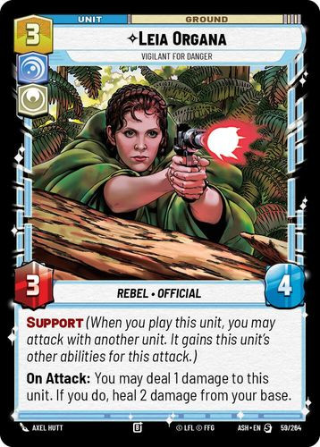 [08-ASH-EN-0059](S) Leia Organa - Vigilant for Danger
