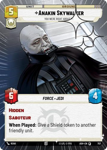 [08-ASH-EN-0757](S) Anakin Skywalker - You Were Right About Me (Hyperspace) (Foil)
