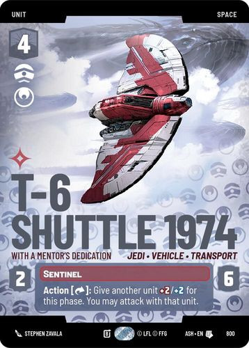 [08-ASH-EN-0800](U) T-6 Shuttle 1974 - With a Mentor's Dedication (Prestige)