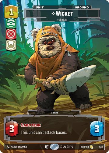 [08-ASH-EN-0826](R) Wicket - Yub Nub! (Prestige)