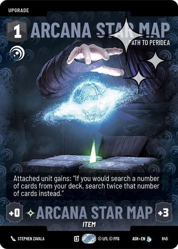 [08-ASH-EN-0845](L) Arcana Star Map - Path to Peridea (Prestige) (Foil)