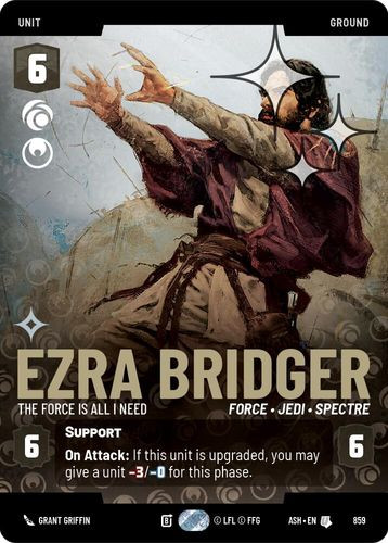 [08-ASH-EN-0859](S) Ezra Bridger - The Force is All I Need (Prestige) (Foil)