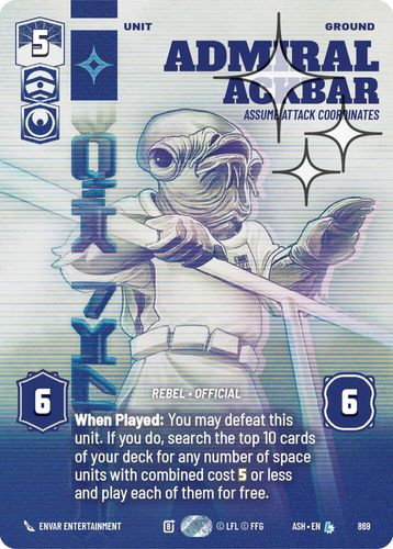 [08-ASH-EN-0869](U) Admiral Ackbar - Assume Attack Coordinates (Prestige) (Foil)