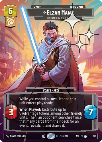 [08-ASH-EN-0876](R) Elzar Mann - Haunted by a Vision (Prestige) (Foil)