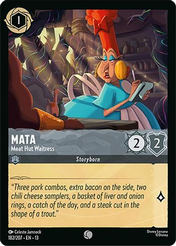 [LOR13-182/207](C) Mata - Meat Hut Waitress