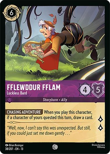 [LOR13-038/207](C) Fflewddur Fflam - Luckless Bard (Foil)