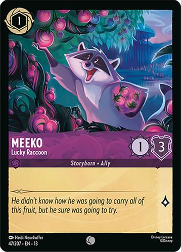 [LOR13-047/207](C) Meeko - Lucky Raccoon (Foil)
