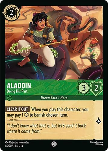 [LOR13-085/207](C) Aladdin - Doing His Part (Foil)