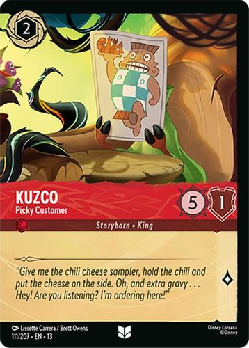 [LOR13-111/207](U) Kuzco - Picky Customer (Foil)