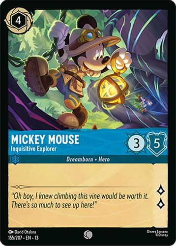 [LOR13-155/207](C) Mickey Mouse - Inquisitive Explorer (Foil)
