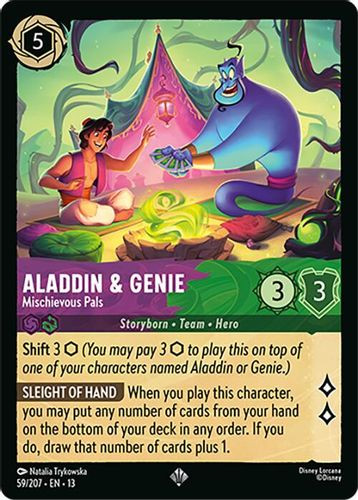 [LOR13-059/207](SR) Aladdin & Genie - Mischievous Pals