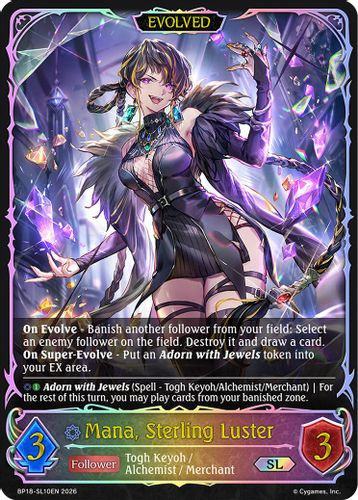 [BP18-SL10EN](SL) Mana, Sterling Luster (Evolved) (Super Legendary)