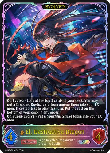 [BP18-SL14EN](SL) El, Destructive Dragon (Evolved) (Super Legendary)