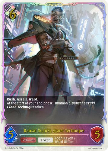 [BP18-SL38EN](SL) Bansai Suzuki, Clone Technique (Super Legendary)