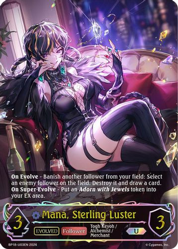 [BP18-U03EN](U) Mana, Sterling Luster (Evolved) (Ultimate Foil)