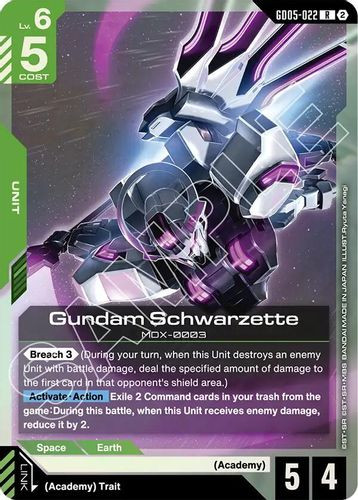 [GD05-022](R) Gundam Schwarzette {Foil}