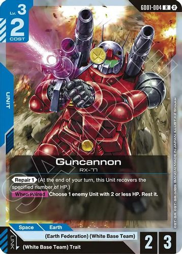 [GD01-004](R) Guncannon {SC01 Ver.} {Block 2}