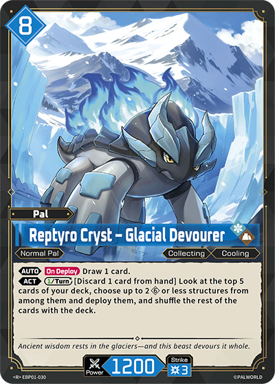 [EBP01-030](R) Reptyro Cryst - Glacial Devourer {Foil}