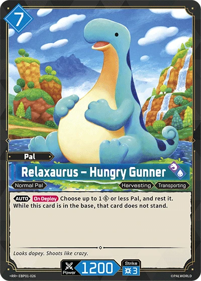 [EBP01-026](RR) Relaxaurus - Hungry Gunner {Foil}