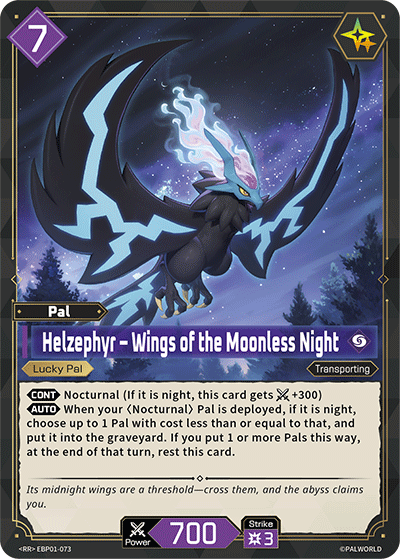 [EBP01-073](RR) Helzephyr - Wings of the Moonless Night {Foil}