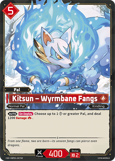 [EBP01-007](SR) Kitsun - Wyrmbane Fangs {Foil}