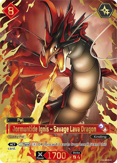 [EBP01-001](SSP) Jormuntide Ignis - Savage Lava Dragon {Foil}