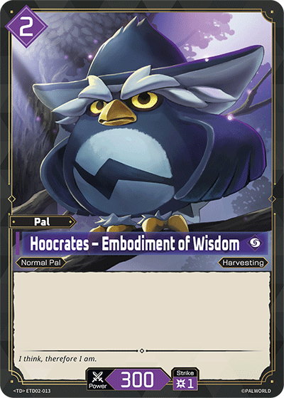 [ETD02-013](TD) Hoocrates - Embodiment of Wisdom