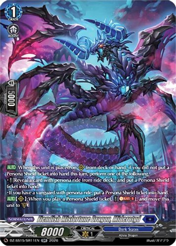 [DZ-SS15/SR11EN](SR) Fiendish Misfortune Dragon, Miderotgd (SR)