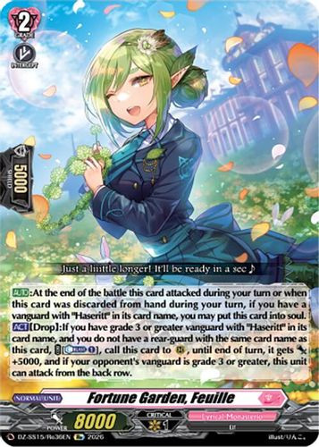 [DZ-SS15/Re36EN](RE) Fortune Garden, Feuille (RE)