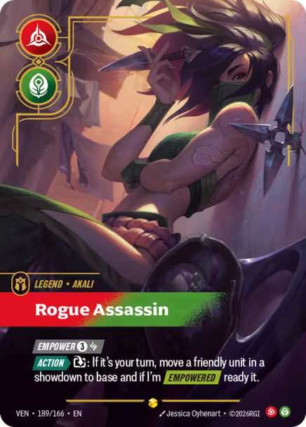 |RB04|[VEN-189*/166](ON) Akali - Rogue Assassin {Signature} {Foil}