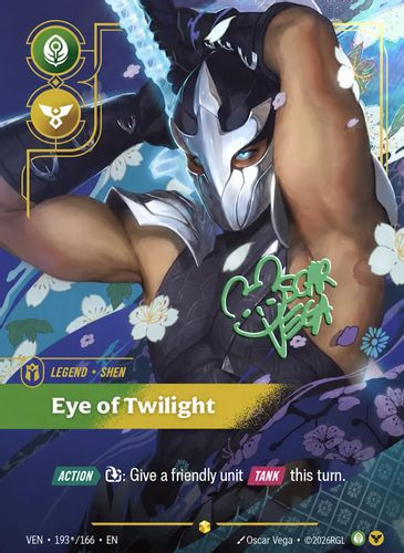 |RB04|[VEN-193*/166](ON) Shen - Eye of Twilight {Signature} {Foil}