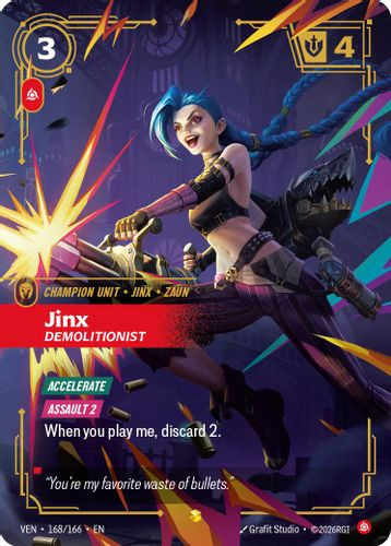 |RB04|[VEN-168/166](ON) Jinx - Demolitionist {Foil}