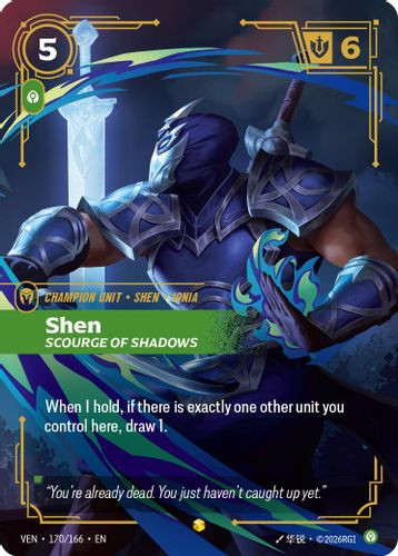 |RB04|[VEN-170/166](ON) Shen - Scourge of Shadows {Foil}