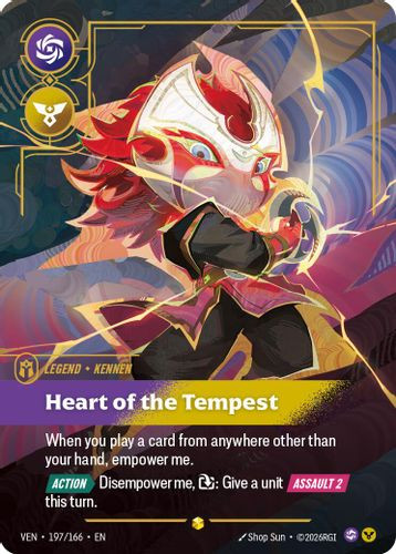 |RB04|[VEN-197/166](ON) Kennen - Heart of the Tempest {Foil}