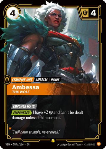 |RB04|[VEN-084a/166](AA) Ambessa - The Wolf {Alt Art} {Foil}