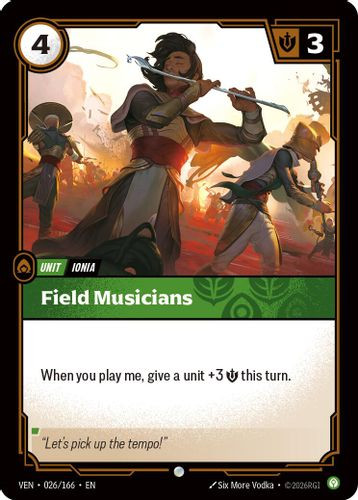 |RB04|[VEN-026/166](C) Field Musicians {Foil}