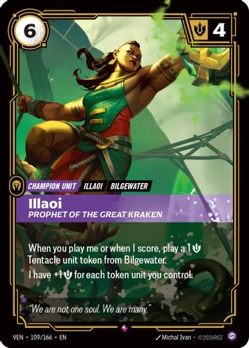 |RB04|[VEN-109/166](R) Illaoi - Prophet of the Great Kraken {Foil}