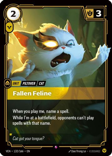 |RB04|[VEN-132/166](R) Fallen Feline {Foil}