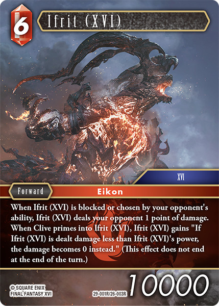 [29-001](R) Ifrit (XVI) (Foil)