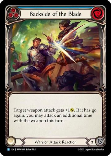 [FAB21 1st][MPW-038](R) Backside of the Blade (Blue) (Rainbow Foil)