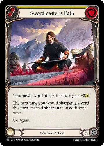 [FAB21 1st][MPW-131](C) Swordmaster's Path (Yellow) (Rainbow Foil)