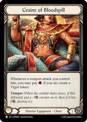 [FAB21 1st][MPW-010](L) Grains of Bloodspill (Rainbow Foil)
