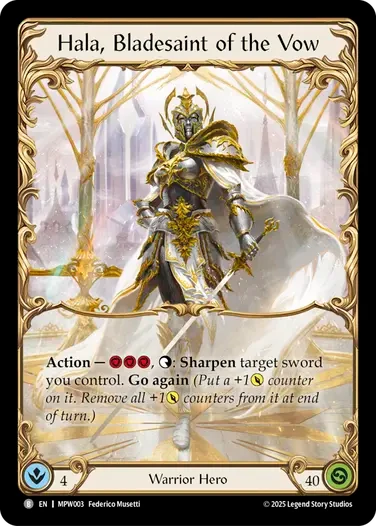 [FAB21 1st][MPW-003/004](B) Hala, Bladesaint of the Vow // Hala